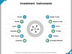 Investment instruments ppt powerpoint presentation file show