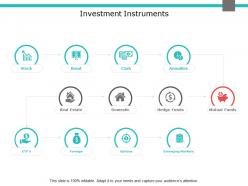 Investment instruments real estate ppt powerpoint presentation model themes