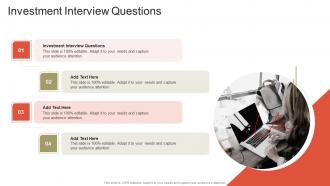 Investment Interview Questions In Powerpoint And Google Slides Cpb