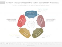 Investment management and portfolio analysis sample of ppt presentation