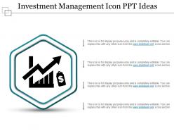 Investment management icon ppt ideas
