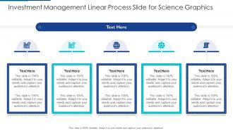 Investment Management Linear Process Slide For Science Graphics Infographic Template