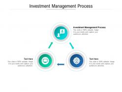 Investment management process ppt powerpoint presentation icon example cpb