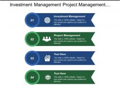 investment_management_project_management_quality_management_scheduling_management_cpb_Slide01