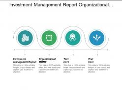 Investment management report organizational management track training sales marketing cpb