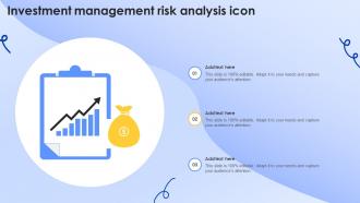 Investment Management Risk Analysis Icon