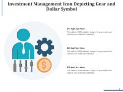 Investment Management Strategies Gear Financial Business Planning Process Performance