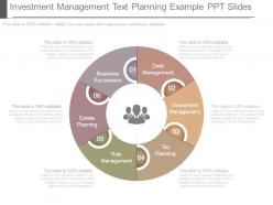Investment management text planning example ppt slides