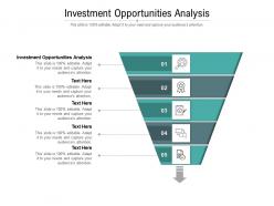 Investment opportunities analysis ppt powerpoint presentation icon ideas cpb