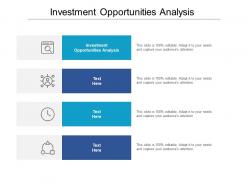 Investment opportunities analysis ppt powerpoint presentation infographics tips cpb