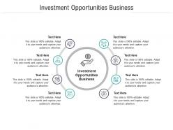 Investment opportunities business ppt powerpoint presentation styles templates cpb
