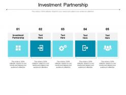 Investment partnership ppt powerpoint presentation infographics gridlines cpb
