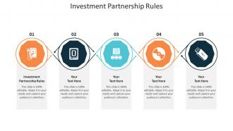 Investment partnership rules ppt powerpoint presentation infographic template example cpb