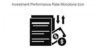 Investment Performance Rate Monotone Icon In Powerpoint Pptx Png And Editable Eps Format