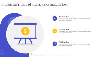 Investment Pitch And Investor Presentation Icon