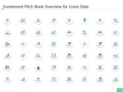 Investment pitch book overview for icons slide ppt download