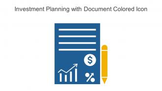Investment Planning With Document Colored Icon In Powerpoint Pptx Png And Editable Eps Format