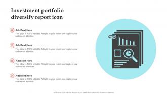 Investment Portfolio Diversify Report Icon