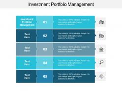 Investment portfolio management ppt powerpoint presentation inspiration ideas cpb