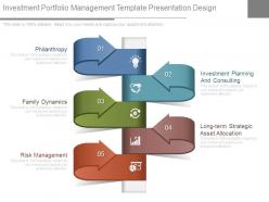 Investment portfolio management template presentation design