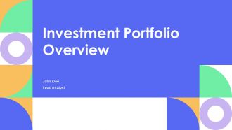 Investment Portfolio Overview PPT Sample AT
