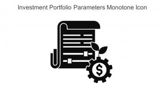 Investment Portfolio Parameters Monotone Icon In Powerpoint Pptx Png And Editable Eps Format