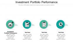 Investment portfolio performance ppt powerpoint presentation styles background images cpb