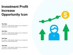 Investment profit increase opportunity icon