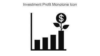 Investment Profit Monotone Icon In Powerpoint Pptx Png And Editable Eps Format