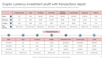 Investment Profit Powerpoint Ppt Template Bundles