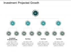 Investment projected growth ppt powerpoint presentation infographic template layout cpb