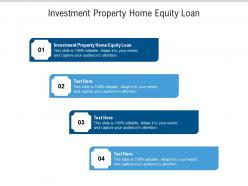 Investment property home equity loan ppt powerpoint presentation show cpb