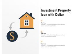 Investment Property Icon With Dollar