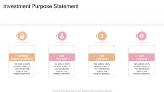 Investment Purpose Statement In Powerpoint And Google Slides Cpb