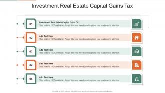 Investment Real Estate Capital Gains Tax In Powerpoint And Google Slides Cpb