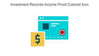 Investment Records Income Proof Colored Icon In Powerpoint Pptx Png And Editable Eps Format
