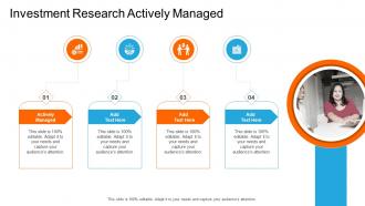 Investment Research Actively Managed In Powerpoint And Google Slides Cpb