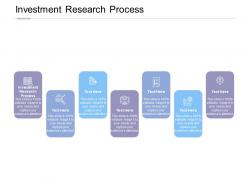 Investment research process ppt powerpoint presentation file deck cpb