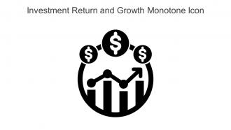 Investment Return And Growth Monotone Icon Powerpoint Pptx Png And Editable Eps Format