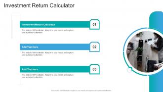 Investment Return Calculator In Powerpoint And Google Slides Cpb