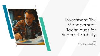 Investment Risk Management Techniques For Financial Stability PPT Structure AT Investment Risk Management Techniques For Financial Stability PPT Structure AT