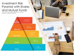 Investment risk pyramid with shares and mutual funds