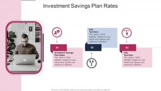 Investment Savings Plan Rates In Powerpoint And Google Slides Cpb