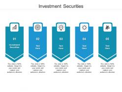 Investment securities ppt powerpoint presentation slides summary cpb