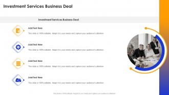 Investment Services Business Deal In Powerpoint And Google Slides Cpb