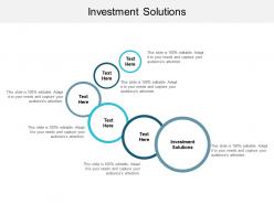 Investment solutions ppt powerpoint presentation gallery deck cpb