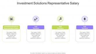 Investment Solutions Representative Salary In Powerpoint And Google Slides Cpb