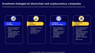 Investment Strategies For Blockchain And Cryptocurrency Companies