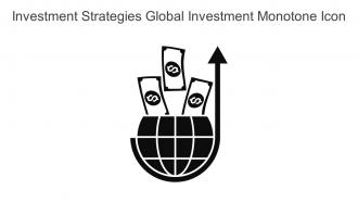 Investment Strategies Global Investment Monotone Icon In Powerpoint Pptx Png And Editable Eps Format