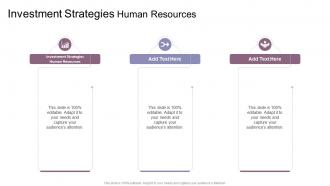 Investment Strategies Human Resources In Powerpoint And Google Slides Cpb